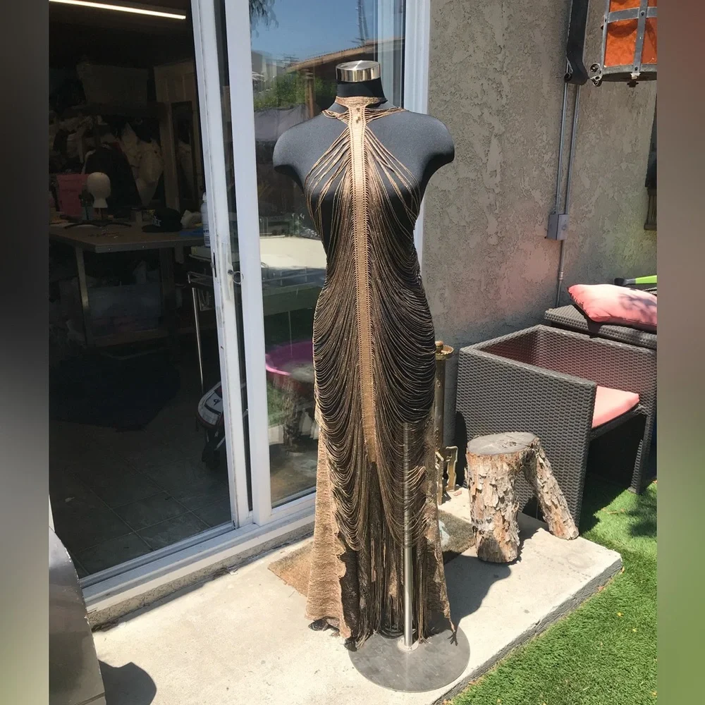 The Golden Goddess Dress/Gown - Picture 7 of 9